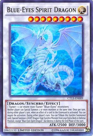 Blue-Eyes Spirit Dragon (CT13-EN009) - 2016 Mega-Tins Limited - Premium Yugioh Single from Konami - Just $0.96! Shop now at Game Crave Tournament Store