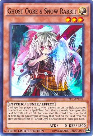 Ghost Ogre & Snow Rabbit (CT13-EN012) - 2016 Mega-Tins Limited - Premium Yugioh Single from Konami - Just $0.86! Shop now at Game Crave Tournament Store