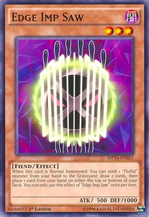 Edge Imp Saw (MP16-EN011) - 2016 Mega-Tins Mega Pack 1st Edition - Premium Yugioh Single from Konami - Just $0.29! Shop now at Game Crave Tournament Store