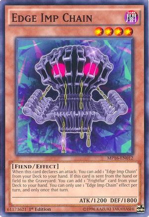 Edge Imp Chain (MP16-EN012) - 2016 Mega-Tins Mega Pack Unlimited - Premium Yugioh Single from Konami - Just $0.34! Shop now at Game Crave Tournament Store