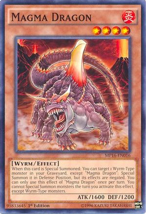 Magma Dragon (MP16-EN016) - 2016 Mega-Tins Mega Pack 1st Edition - Premium Yugioh Single from Konami - Just $0.25! Shop now at Game Crave Tournament Store