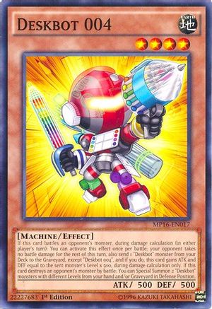 Deskbot 004 (MP16-EN017) - 2016 Mega-Tins Mega Pack Unlimited - Premium Yugioh Single from Konami - Just $0.08! Shop now at Game Crave Tournament Store