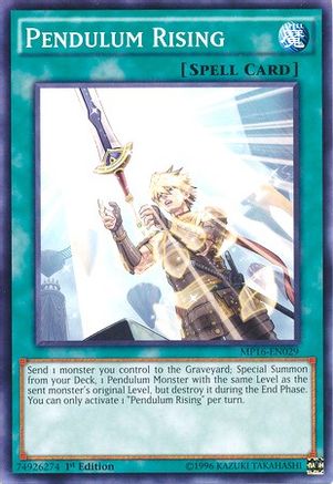Pendulum Rising (MP16-EN029) - 2016 Mega-Tins Mega Pack Unlimited - Premium Yugioh Single from Konami - Just $0.25! Shop now at Game Crave Tournament Store