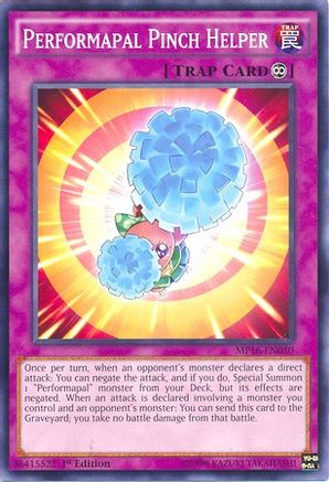 Performapal Pinch Helper (MP16-EN030) - 2016 Mega-Tins Mega Pack 1st Edition - Premium Yugioh Single from Konami - Just $0.08! Shop now at Game Crave Tournament Store