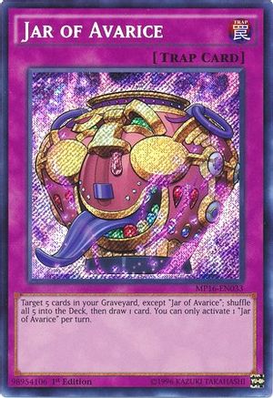 Jar of Avarice (MP16-EN033) - 2016 Mega-Tins Mega Pack 1st Edition - Premium Yugioh Single from Konami - Just $0.59! Shop now at Game Crave Tournament Store