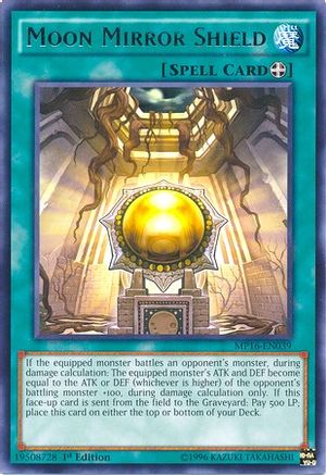 Moon Mirror Shield (MP16-EN039) - 2016 Mega-Tins Mega Pack Unlimited - Premium Yugioh Single from Konami - Just $2.03! Shop now at Game Crave Tournament Store