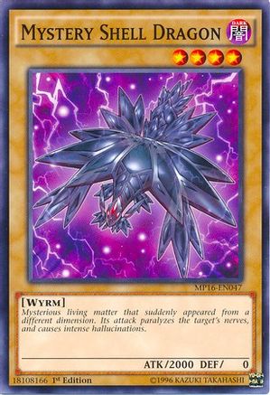 Mystery Shell Dragon (MP16-EN047) - 2016 Mega-Tins Mega Pack Unlimited - Premium Yugioh Single from Konami - Just $0.25! Shop now at Game Crave Tournament Store