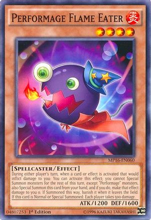 Performage Flame Eater (MP16-EN060) - 2016 Mega-Tins Mega Pack Unlimited - Premium Yugioh Single from Konami - Just $0.25! Shop now at Game Crave Tournament Store