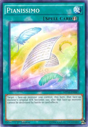 Pianissimo (MP16-EN081) - 2016 Mega-Tins Mega Pack Unlimited - Premium Yugioh Single from Konami - Just $0.08! Shop now at Game Crave Tournament Store
