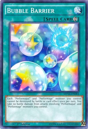 Bubble Barrier (MP16-EN084) - 2016 Mega-Tins Mega Pack Unlimited - Premium Yugioh Single from Konami - Just $0.25! Shop now at Game Crave Tournament Store