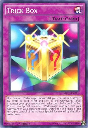 Trick Box (MP16-EN091) - 2016 Mega-Tins Mega Pack Unlimited - Premium Yugioh Single from Konami - Just $0.08! Shop now at Game Crave Tournament Store