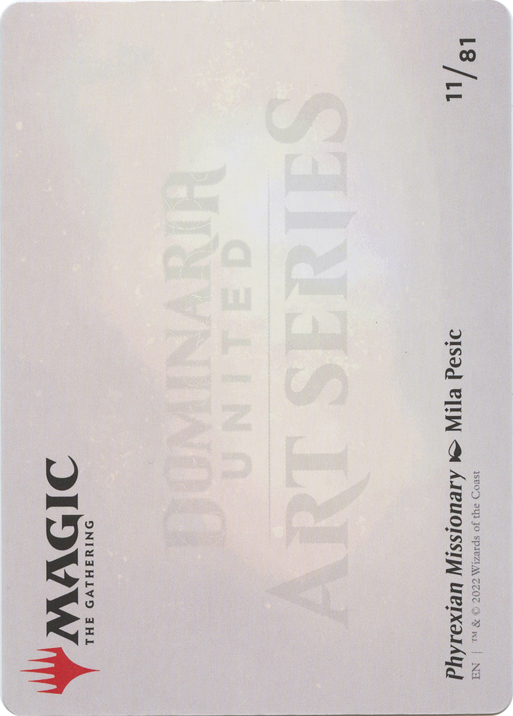 Phyrexian Missionary // Phyrexian Missionary (ADMU-011) - Dominaria United Art Series (Borderless) - Premium MTG Single from Wizards of the Coast - Just $0! Shop now at Game Crave Tournament Store