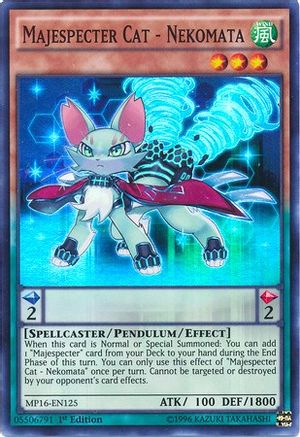 Majespecter Cat - Nekomata (MP16-EN125) - 2016 Mega-Tins Mega Pack 1st Edition - Premium Yugioh Single from Konami - Just $0.38! Shop now at Game Crave Tournament Store