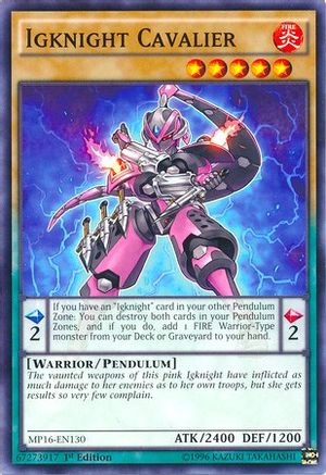 Igknight Cavalier (MP16-EN130) - 2016 Mega-Tins Mega Pack 1st Edition - Premium Yugioh Single from Konami - Just $0.08! Shop now at Game Crave Tournament Store