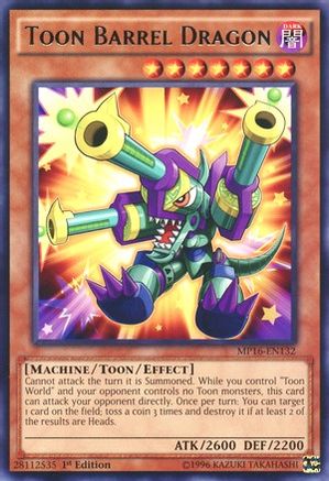 Toon Barrel Dragon (MP16-EN132) - 2016 Mega-Tins Mega Pack Unlimited - Premium Yugioh Single from Konami - Just $0.22! Shop now at Game Crave Tournament Store