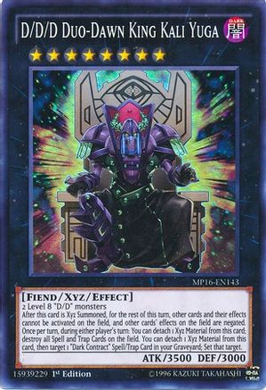 D/D/D Duo-Dawn King Kali Yuga (MP16-EN143) - 2016 Mega-Tins Mega Pack Unlimited - Premium Yugioh Single from Konami - Just $0.25! Shop now at Game Crave Tournament Store