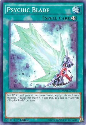 Psychic Blade (MP16-EN150) - 2016 Mega-Tins Mega Pack 1st Edition - Premium Yugioh Single from Konami - Just $0.36! Shop now at Game Crave Tournament Store