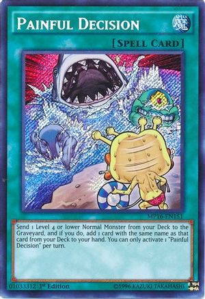 Painful Decision (MP16-EN151) - 2016 Mega-Tins Mega Pack Unlimited - Premium Yugioh Single from Konami - Just $0.97! Shop now at Game Crave Tournament Store