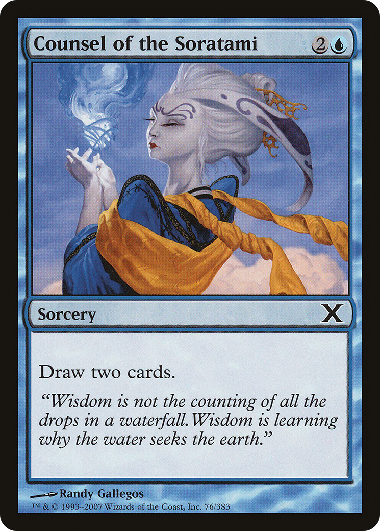 Counsel of the Soratami (10E-076) - Tenth Edition Foil - Premium MTG Single from Wizards of the Coast - Just $0.10! Shop now at Game Crave Tournament Store