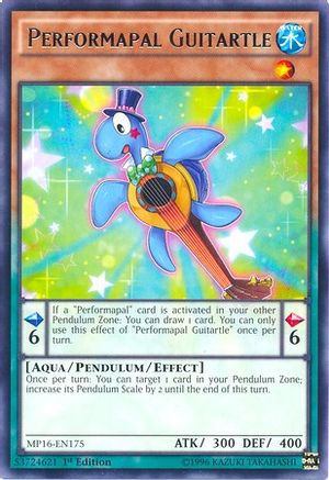 Performapal Guitartle (MP16-EN175) - 2016 Mega-Tins Mega Pack 1st Edition - Premium Yugioh Single from Konami - Just $0.25! Shop now at Game Crave Tournament Store