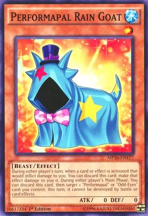 Performapal Rain Goat (MP16-EN177) - 2016 Mega-Tins Mega Pack 1st Edition - Premium Yugioh Single from Konami - Just $0.25! Shop now at Game Crave Tournament Store
