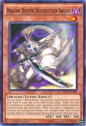 Dragon Buster Destruction Sword (MP16-EN190) - 2016 Mega-Tins Mega Pack 1st Edition - Premium Yugioh Single from Konami - Just $0.47! Shop now at Game Crave Tournament Store