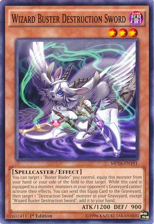 Wizard Buster Destruction Sword (MP16-EN191) - 2016 Mega-Tins Mega Pack 1st Edition - Premium Yugioh Single from Konami - Just $0.45! Shop now at Game Crave Tournament Store