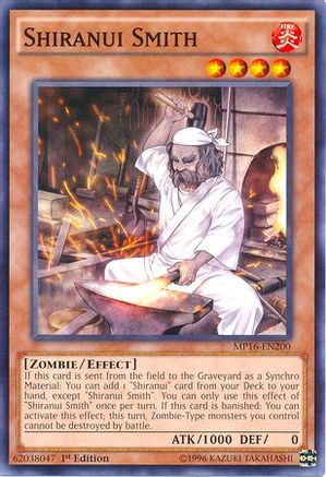 Shiranui Smith (MP16-EN200) - 2016 Mega-Tins Mega Pack 1st Edition - Premium Yugioh Single from Konami - Just $0.25! Shop now at Game Crave Tournament Store