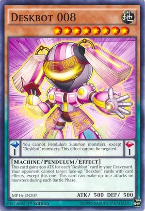 Deskbot 008 (MP16-EN207) - 2016 Mega-Tins Mega Pack 1st Edition - Premium Yugioh Single from Konami - Just $0.25! Shop now at Game Crave Tournament Store