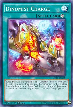 Dinomist Charge (MP16-EN218) - 2016 Mega-Tins Mega Pack Unlimited - Premium Yugioh Single from Konami - Just $0.25! Shop now at Game Crave Tournament Store