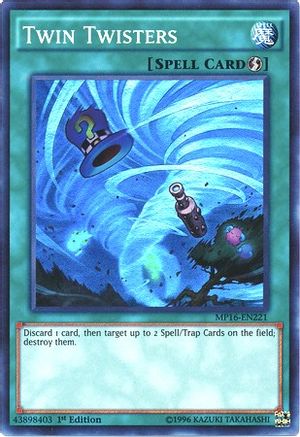 Twin Twisters (MP16-EN221) - 2016 Mega-Tins Mega Pack 1st Edition - Premium Yugioh Single from Konami - Just $0.28! Shop now at Game Crave Tournament Store