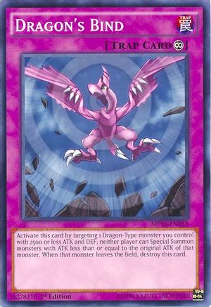 Dragon's Bind (MP16-EN223) - 2016 Mega-Tins Mega Pack Unlimited - Premium Yugioh Single from Konami - Just $0.83! Shop now at Game Crave Tournament Store