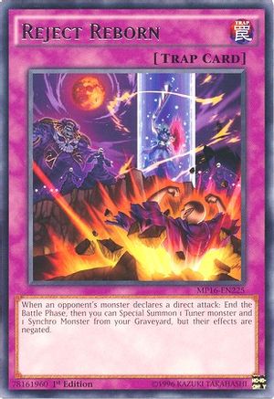 Reject Reborn (MP16-EN225) - 2016 Mega-Tins Mega Pack Unlimited - Premium Yugioh Single from Konami - Just $0.08! Shop now at Game Crave Tournament Store