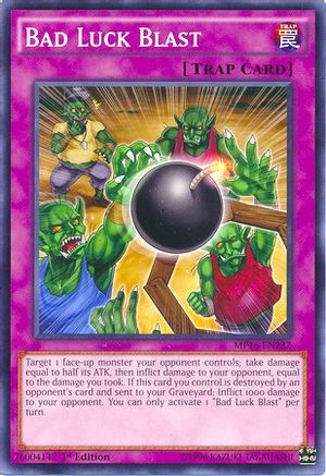 Bad Luck Blast (MP16-EN232) - 2016 Mega-Tins Mega Pack 1st Edition - Premium Yugioh Single from Konami - Just $0.25! Shop now at Game Crave Tournament Store