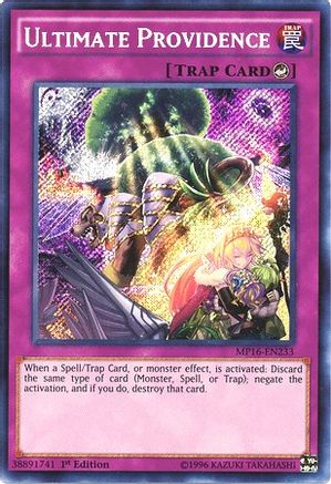 Ultimate Providence (MP16-EN233) - 2016 Mega-Tins Mega Pack 1st Edition - Premium Yugioh Single from Konami - Just $0.32! Shop now at Game Crave Tournament Store