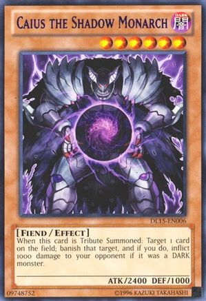 Caius the Shadow Monarch (Purple) (DL15-EN006) - Duelist League Promo Unlimited - Premium Yugioh Single from Konami - Just $16! Shop now at Game Crave Tournament Store