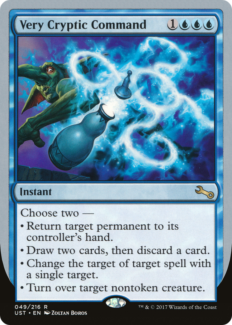 Very Cryptic Command (UST-49D) - Unstable - Premium MTG Single from Wizards of the Coast - Just $0.55! Shop now at Game Crave Tournament Store