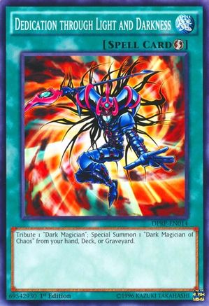 Dedication through Light and Darkness (DPRP-EN014) - Duelist Pack: Rivals of the Pharaoh 1st Edition - Premium Yugioh Single from Konami - Just $0.25! Shop now at Game Crave Tournament Store