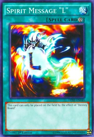 Spirit Message "L" (DPRP-EN045) - Duelist Pack: Rivals of the Pharaoh 1st Edition - Premium Yugioh Single from Konami - Just $0.25! Shop now at Game Crave Tournament Store