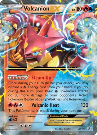 Volcanion-EX XY173/211 - XY Black Star Promos Holofoil - Premium Pokemon Single from Nintendo - Just $0.91! Shop now at Game Crave Tournament Store