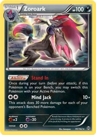 Zoroark - 91/162 (XY BREAKthrough) 91 - Deck Exclusives - Premium Pokemon Single from Nintendo - Just $0.50! Shop now at Game Crave Tournament Store