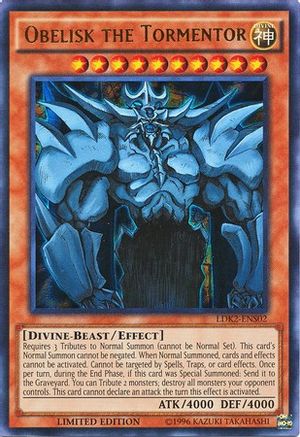 Obelisk the Tormentor (LDK2-ENS02) - Legendary Decks II Limited - Premium Yugioh Single from Konami - Just $0.50! Shop now at Game Crave Tournament Store