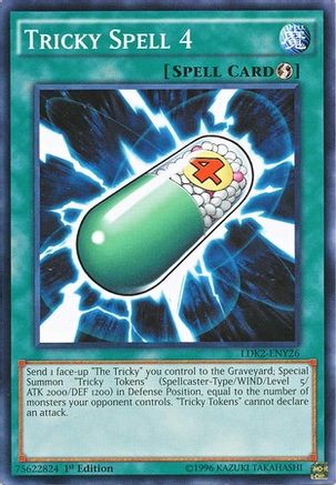 Tricky Spell 4 (LDK2-ENY26) - Legendary Decks II Unlimited - Premium Yugioh Single from Konami - Just $0.08! Shop now at Game Crave Tournament Store