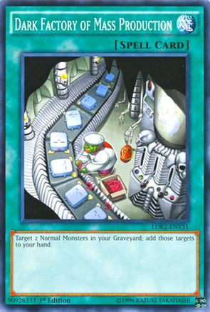 Dark Factory of Mass Production (LDK2-ENY31) - Legendary Decks II Unlimited - Premium Yugioh Single from Konami - Just $0.26! Shop now at Game Crave Tournament Store