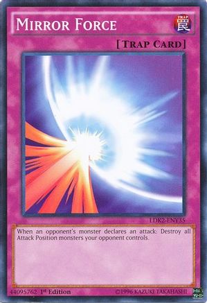 Mirror Force (LDK2-ENY35) - Legendary Decks II Unlimited - Premium Yugioh Single from Konami - Just $0.86! Shop now at Game Crave Tournament Store