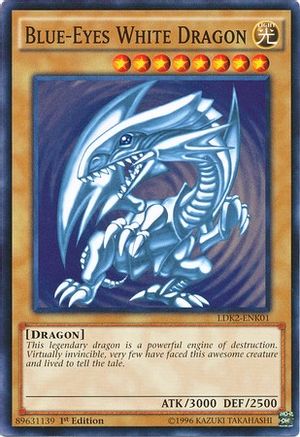 Blue-Eyes White Dragon (Version 2) (LDK2-ENK01) - Legendary Decks II Unlimited - Premium Yugioh Single from Konami - Just $4.68! Shop now at Game Crave Tournament Store