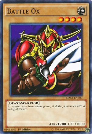 Battle Ox (LDK2-ENK09) - Legendary Decks II 1st Edition - Premium Yugioh Single from Konami - Just $0.25! Shop now at Game Crave Tournament Store