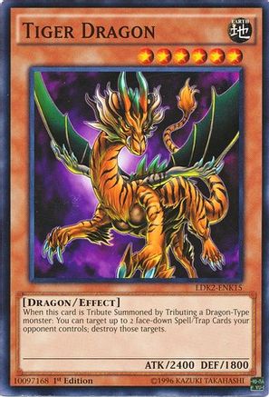 Tiger Dragon (LDK2-ENK15) - Legendary Decks II Unlimited - Premium Yugioh Single from Konami - Just $0.25! Shop now at Game Crave Tournament Store