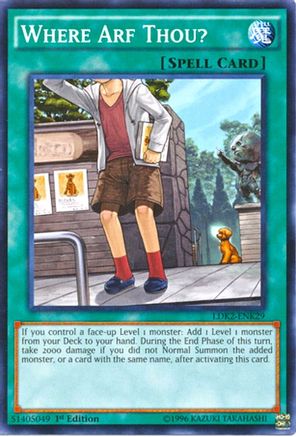 Where Arf Thou? (LDK2-ENK29) - Legendary Decks II 1st Edition - Premium Yugioh Single from Konami - Just $0.28! Shop now at Game Crave Tournament Store