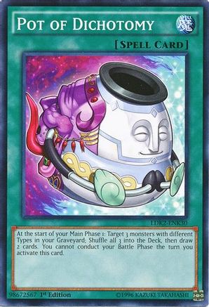Pot of Dichotomy (LDK2-ENK30) - Legendary Decks II 1st Edition - Premium Yugioh Single from Konami - Just $0.25! Shop now at Game Crave Tournament Store